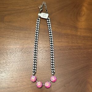 Sabika Pink and Silver Necklace